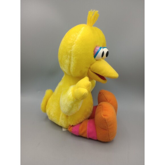 Vintage 1997 TYCO SESAME STREET 10” Tickle Me BIg Bird Laughing Talking Plush!! - Picture 2 of 11
